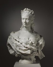 Bust of a Lady (possibly Fanny Coleman), 1872. Creator: Jean-Baptiste Carpeaux (French, 1827-1875).