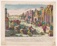 The third plague of Egypt, 1755-1779. Creator: Anon.