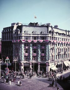 Oxford Circus, London, on the day of the coronation of Elizabeth II, 1953. Creator: Arthur Charles Kirby Ware.