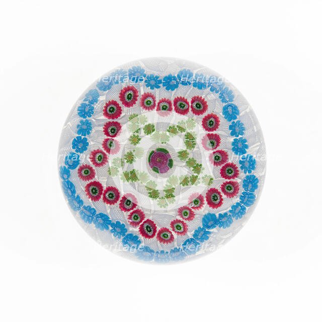 Paperweight, Clichy, c. 1845-60. Creator: Clichy Glassworks.