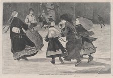 Winter - A Skating Scene (Harper's Weekly, Vol. XII), January 25, 1868. Creator: Unknown.