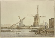 Three windmills near Amsterdam. Creator: Anthonie van Borssom.