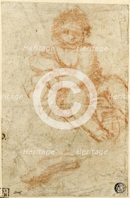 Study for Christ Child, 1610/12. Creator: Giacomo Cavedone.