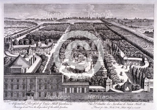 Vauxhall Gardens, Lambeth, London, 1751. Artist: Johann Sebastian Muller