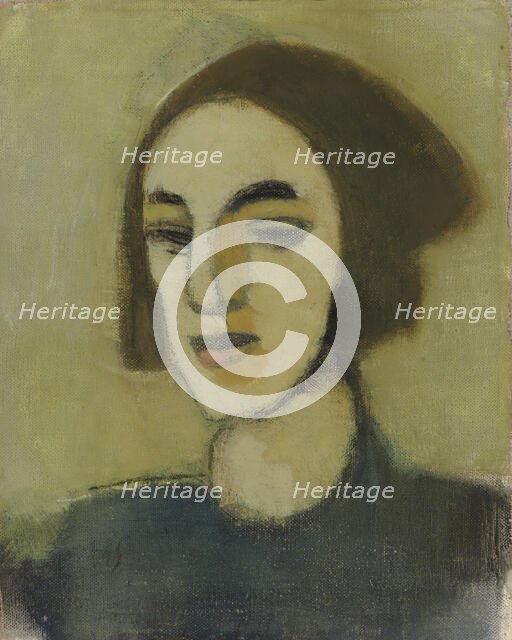 Girl from Loviisa, 1941-1942. Creator: Helene Schjerfbeck.