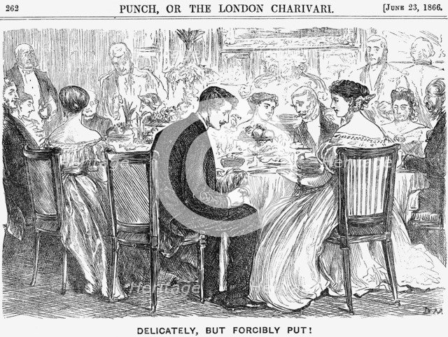 'Delicately, but Forcibly Put!', 1866. Artist: George du Maurier