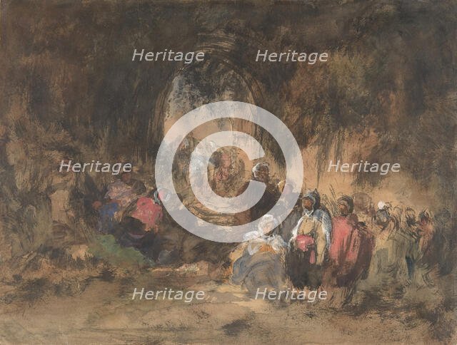 Arabs Resting, 1817-70. Creator: Eugenio Lucas Villamil.