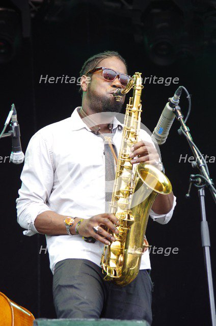 Soweto Kinch, Love Supreme Jazz Festival, Glynde, East Sussex, 2013. Artist: Brian O'Connor