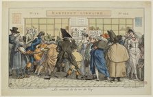 Dawdlers of the Rue du Coq or The Martinet's printshop, c. 1810.