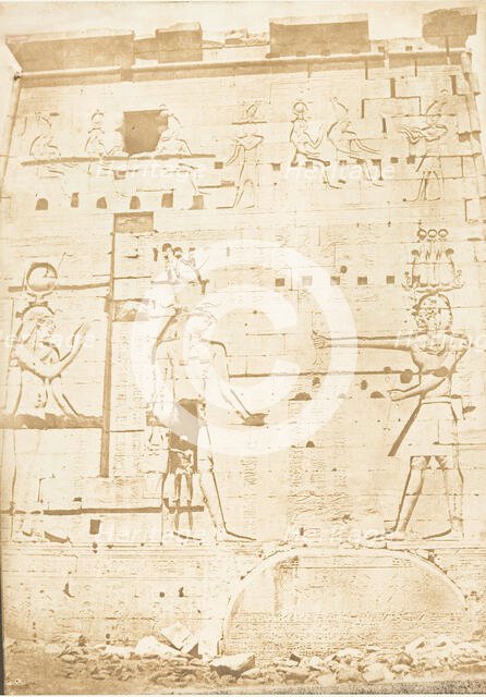 Second Pylone du Temple d'Isis, à Philae, April 13, 1850. Creator: Maxime du Camp.