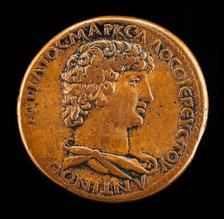 Antinous, died A.D. 130, Favorite of the Emperor Hadrian [obverse]. Creator: Giovanni da Cavino.