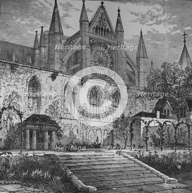 'Garden of Ashburnham House', 1890. Artist: Unknown.