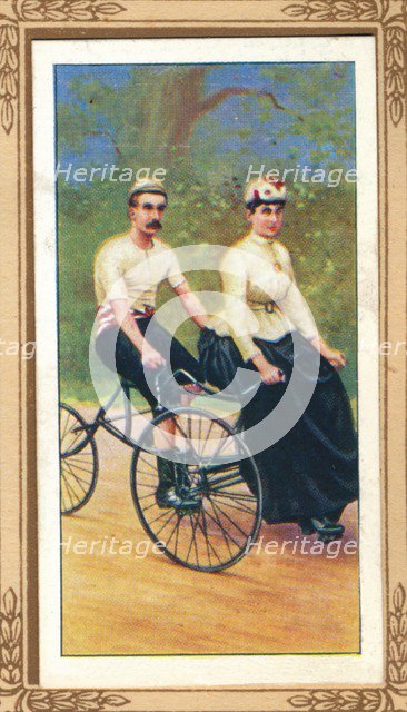 Invincible Tandem Tricycle', 1939. Artist: Unknown.