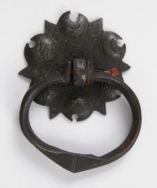 Door handle and plate, German, 16th century. Creator: Unknown.