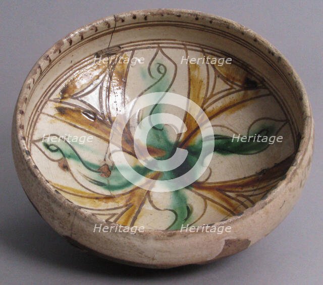 Bowl, Byzantine, 12th-13th century. Creator: Unknown.