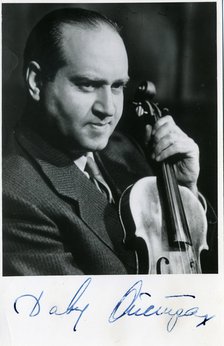 Portrait of the violinist David Oistrakh (1908-1974), 1960s.