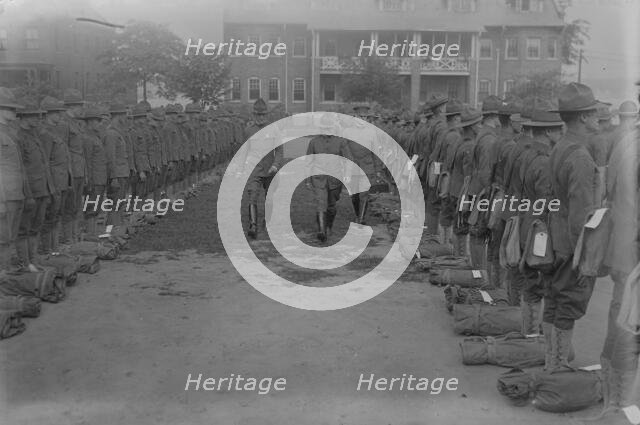 Col. F.G. Mauldin, Maj. A.T. Ovenshine, Capt. H.R. Smalley, 1917 or 1918. Creator: Bain News Service.