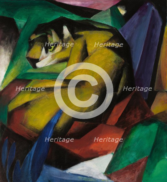 The tiger. Artist: Marc, Franz (1880-1916)