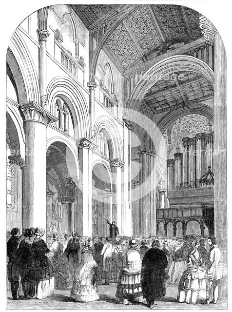 Meeting of the Archaeological Institute...Christchurch Cathedral, Oxford, 1850. Creator: Unknown.