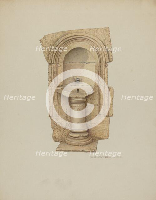 Lavabo, c. 1940. Creator: Rose Campbell-Gerke.