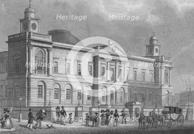 'The Register Office, Prince's Street', 1829. Artist: Alexander McClatchie.