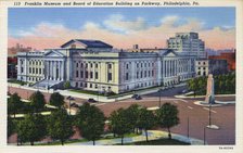 Franklin Institute and Board of Education Building, Philadelphia, Pennsylvania, USA, 1937. Artist: Unknown