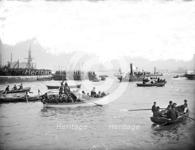 HMS Sans Pareil, Poplar, Greater London, c1860-c1922. Artist: Henry Taunt