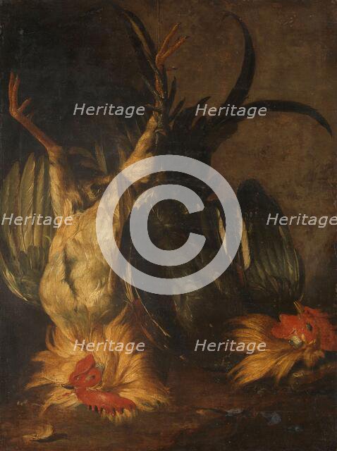 Dead roosters, 1671. Creator: Christoffel Puytlinck.