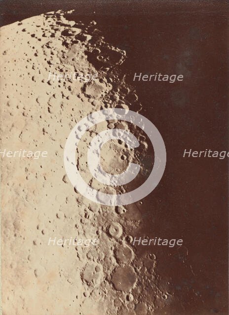Lunar Photograph, South Pole, 1890. Creators: Paul Henry, Prosper Henry.