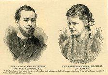 'His Late Royal Highness Prince Leopold...and The Princess Helen...', 1880s, (c1897). Creator: Unknown.
