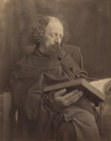 Tennyson Reading, 1865. Creator: Julia Margaret Cameron.