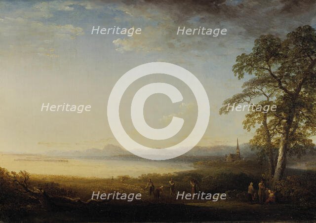 Landscape at Mora church, 1808. Creator: Carl Johan Fahlcrantz.