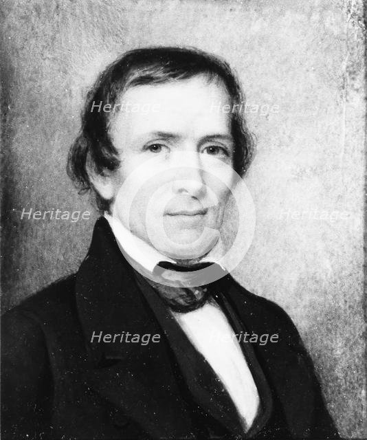 Portrait of a Gentleman, 1840-50. Creator: James Reid Lambdin.