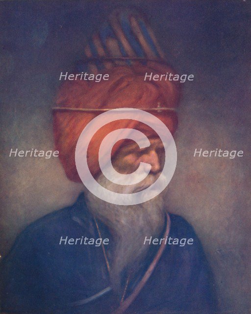 'A Sikh Spear-bearer', 1903. Artist: Mortimer L Menpes.