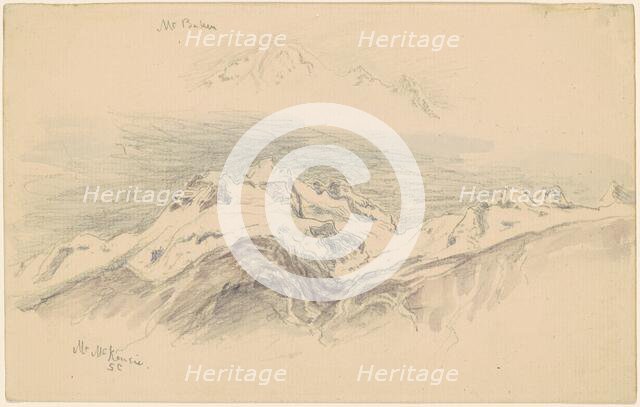 Mt. Baker and Mt. McKensie [recto], 1894. Creator: Samuel Colman.