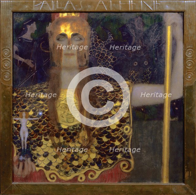 Pallas Athena, 1898. Artist: Klimt, Gustav (1862-1918)