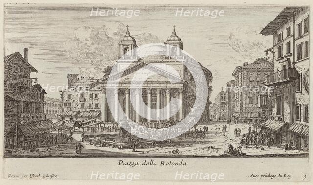 Piazza della Rotonda, 1640-1660. Creator: Israel Silvestre.