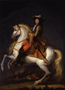 Equestrian portrait of Louis XIV (1638-1715). Creator: Houasse, René-Antoine (c. 1645-1710).