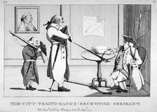 'The City train'd bands recruiting serjeant', 1773. Artist: Anon