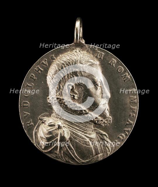 Rudolph II, 1552-1612, Holy Roman Emperor 1576 [obverse]. Creator: Antonio Abondio.