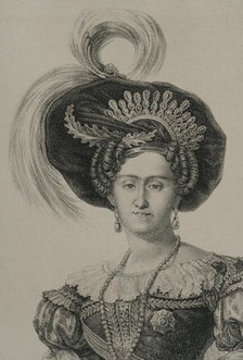 Maria Francisca of Braganza (1800-1834), Portuguese infanta of the House of Braganza, 1868. Creator: Unknown.
