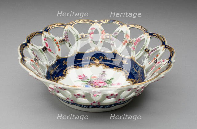 Dessert Basket, Worcester, c. 1770. Creator: Royal Worcester.