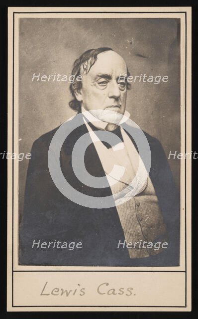 Portrait of Lewis Cass (1782-1866), Before 1866. Creator: Unknown.