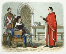 Sir William Gascoigne refuses to sentence a prelate or peer, 1405 (1864). Artist: James William Edmund Doyle