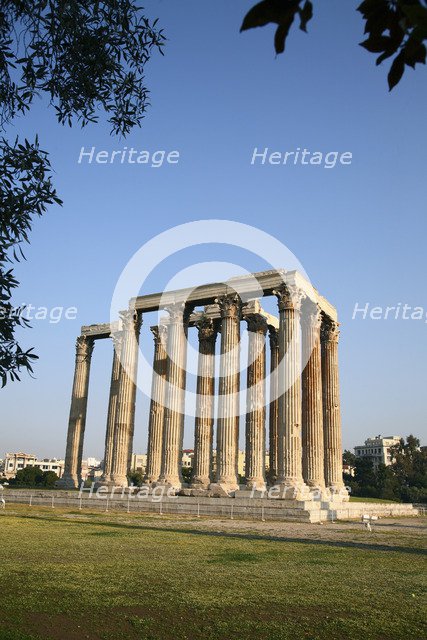 The Temple of Zeus Olympios, Athens, Greece. Artist: Samuel Magal