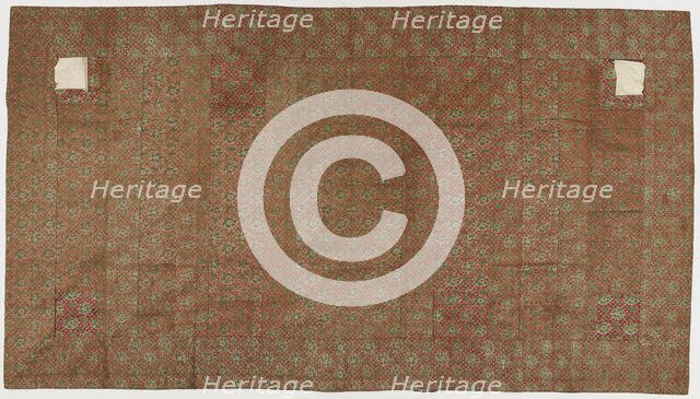 Brocade, silk. A Buddhist monk's robe, patched; kesa. All patches missing, Edo period, 1615-1868. Creator: Unknown.