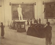 [Thaddeus Stevens Lying in State in the Rotunda of the Capitol at Washington], 1867. Creator: Alexander Gardner.