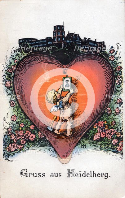 Greetings from Heidelberg. 1936. Creator: Unknown.