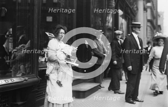 Beggar - Peddler on Broadway, 1911. Creator: Bain News Service.