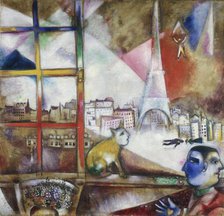 'Paris Through the Window', 1913. Artist: Marc Chagall